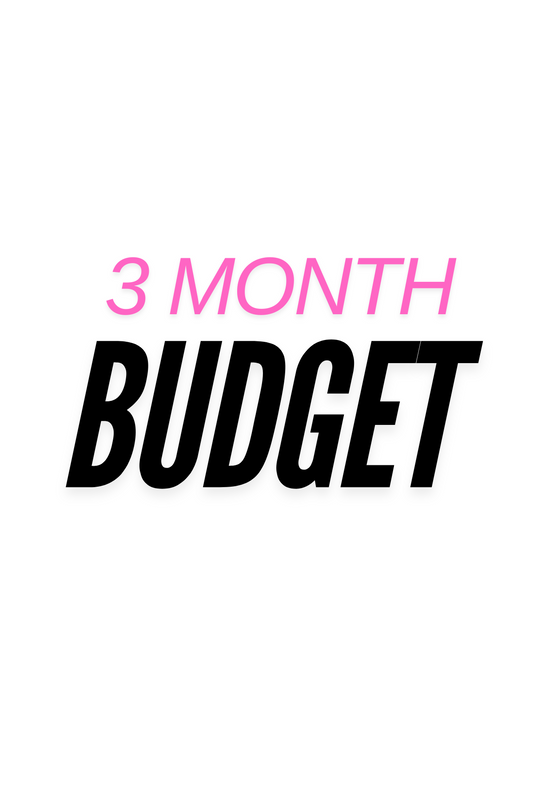 3 MONTH BUDGET PLAN