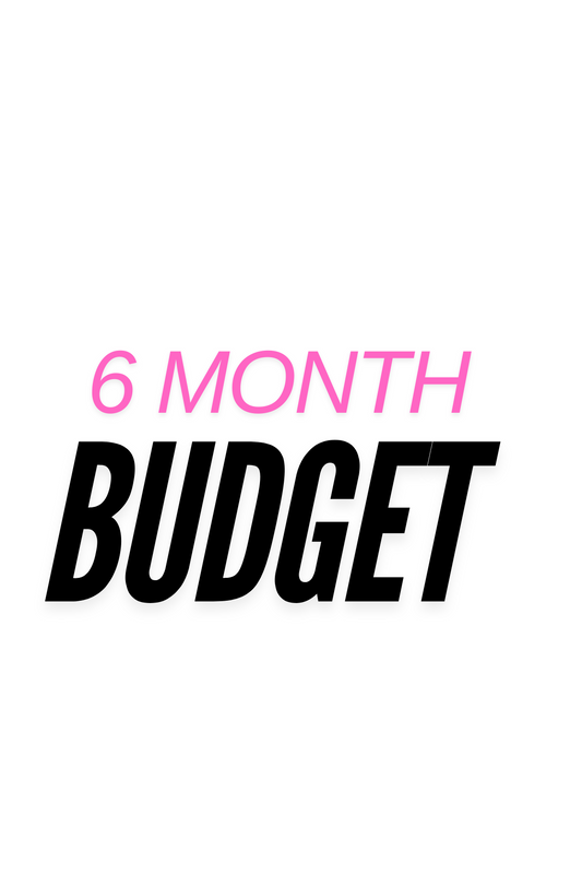 6 MONTH BUDGET PLAN